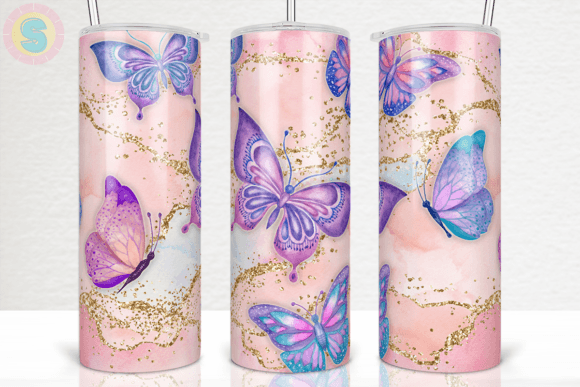 A Brand Designer's Review of Butterfly Tumbler Wrap Graphics