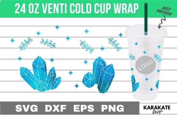 A Crystal Tumbler Wrap for Crafts and Graphics