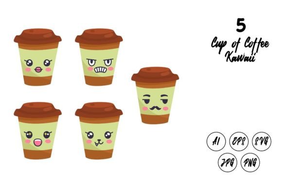 A Kawaii Coffee Graphic That Works for Real Publishing