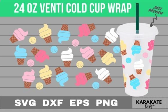 A Review of the Ice Cream Cup Wrap Design for Graphics & Crafts