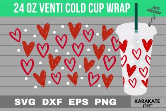 Crafting Editorial Graphics with Heart Dots Cup Wraps