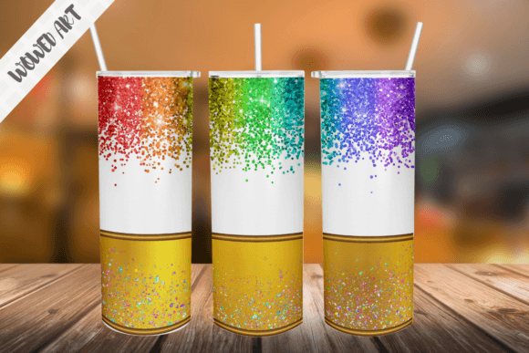 Crafting Impact with a Gold Glitter Skinny Tumbler Graphic