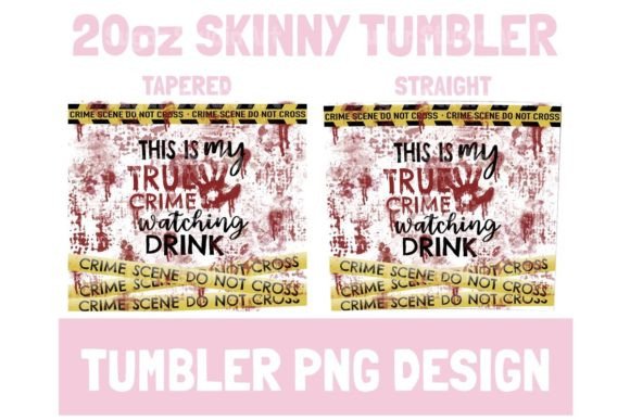 Crafting Suspense: True Crime Watching Drink Tumbler Graphics