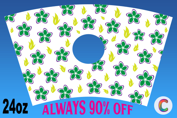 Floral Cold Cup Graphics for Handmade Crafts Review