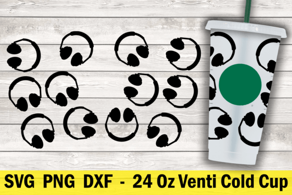 From SVG to Sale: A Crafter's Review of the Headphone Cold Cup Wrap Graphic