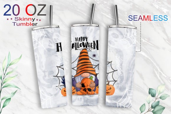 Halloween Tumbler Graphics for Seasonal Print Templates