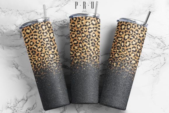 Harnessing the 20oz Tumbler Black Glitter Leopard PNG for Business Graphics