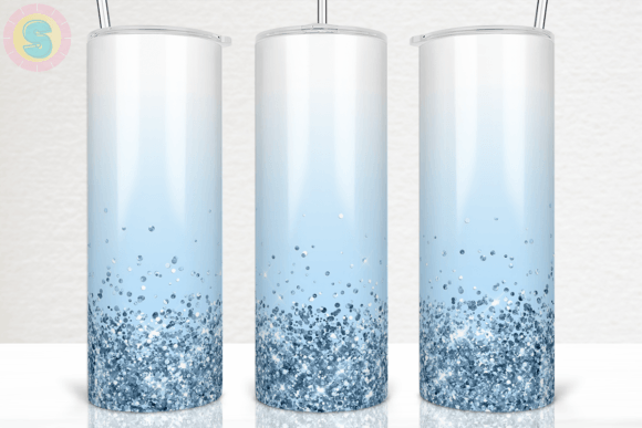 How a Blue Glitter Tumbler PNG Elevates Graphic and Craft Projects