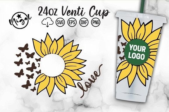 Love, Sunflower Cold Cup: A Crafter's Graphics Review