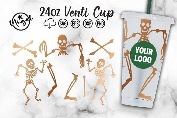 Skull Dance Cold Cup: Bold Graphics for Crafts & Content