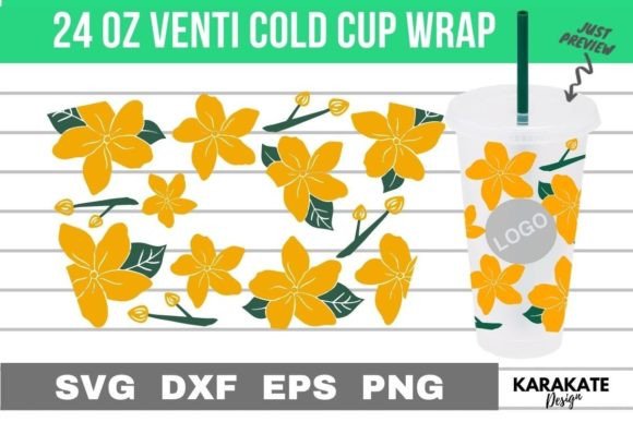 Spring Flower Venti Cup Wrap Design Review